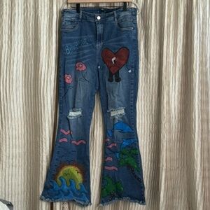 Bad Bunny Adressa Un Verano Sin Ti Jeans Size 16